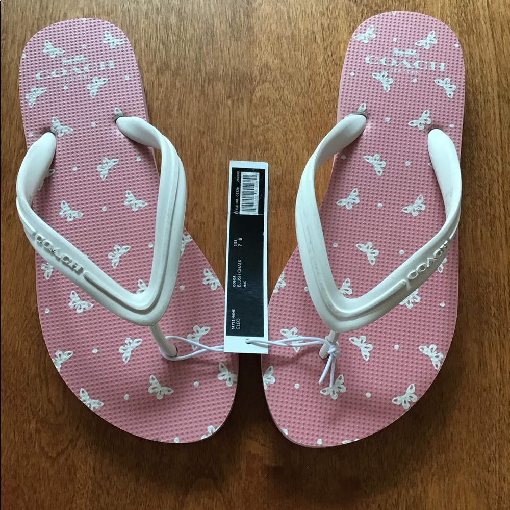 Coach NWT Flip Flop Size 7/8